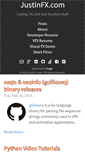 Mobile Screenshot of justinfx.com