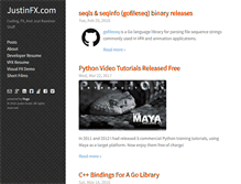 Tablet Screenshot of justinfx.com